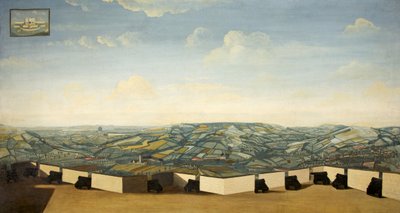 Stroud from Rodborough Fort, Gloucestershire, c.1765 by English School